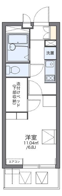 レオパレス八幡駅前 間取り図