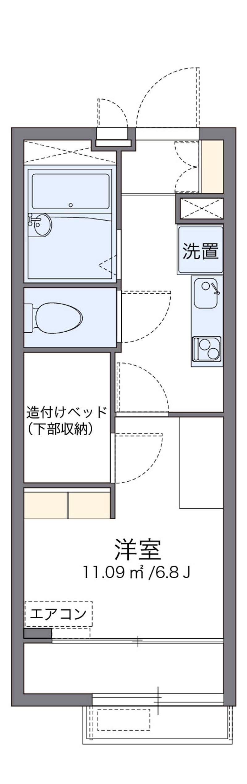 レオパレスウッディーコート 間取り