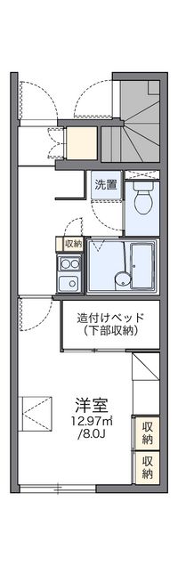 レオパレスコンフォートⅡ 間取り図