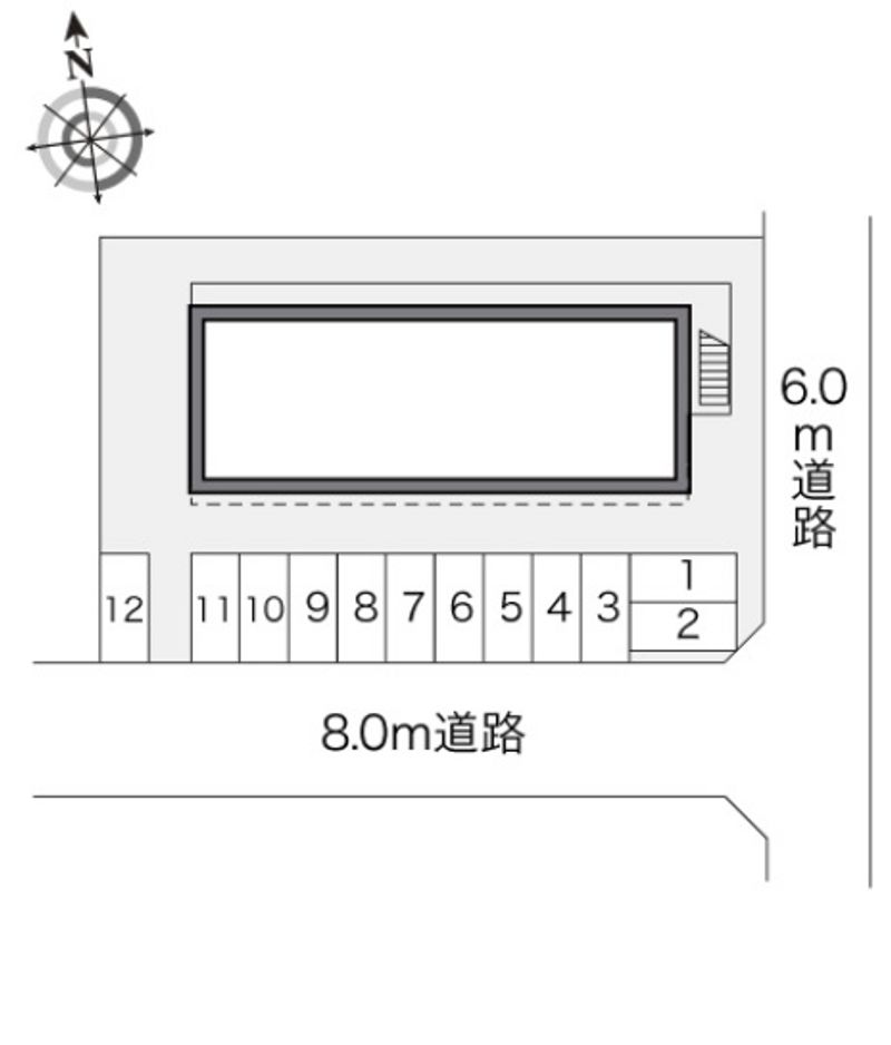 レオパレスオリエンタル 駐車場