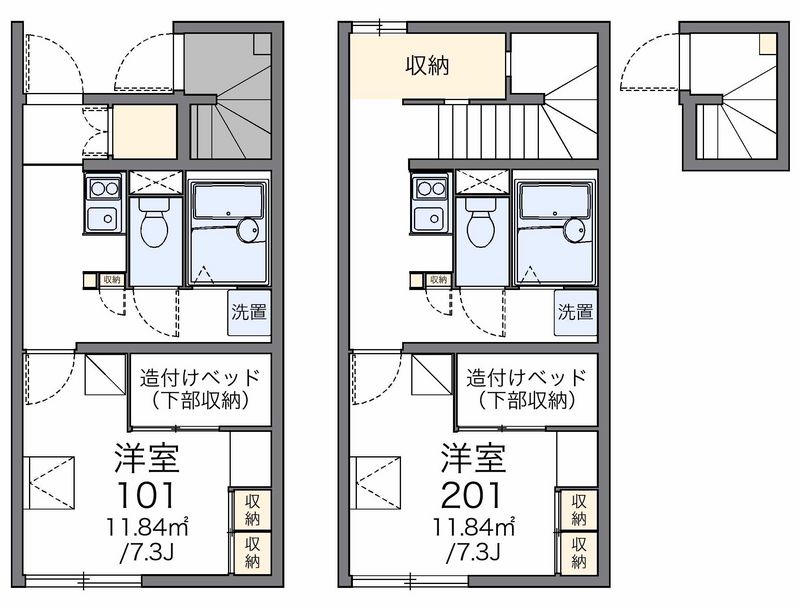 レオパレス郡山並木２ 間取図