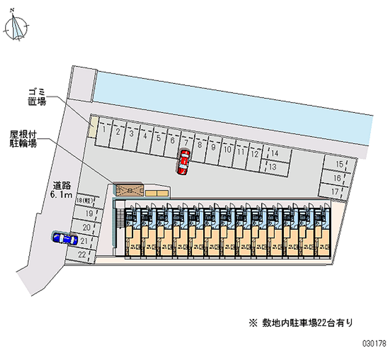 レオパレスまいか 月極駐車場