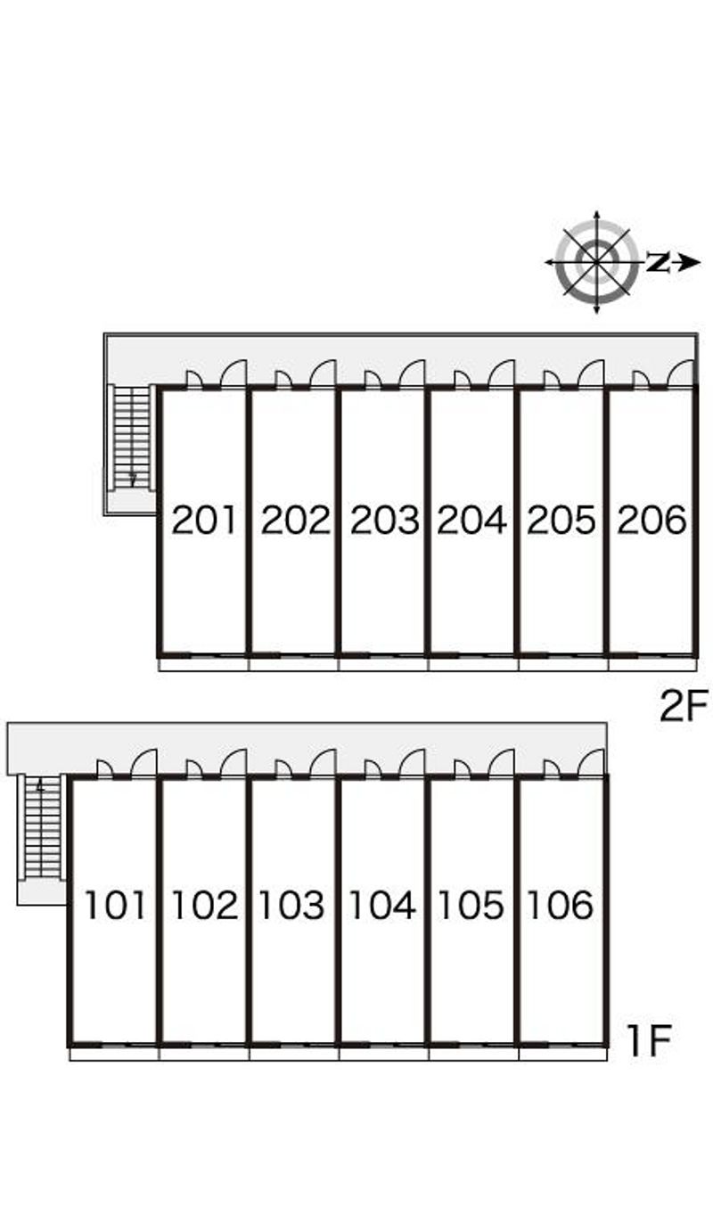 レオパレスフラワーヒルズ 間取り配置図