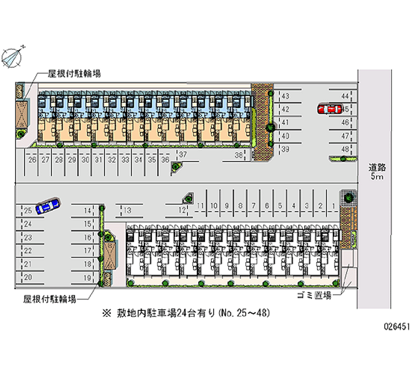 26451 bãi đậu xe hàng tháng