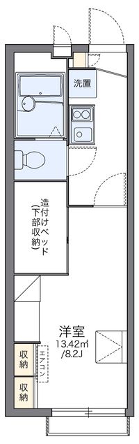 レオパレスぐみ沢 間取り図