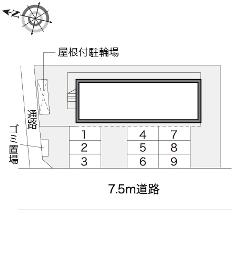 レオパレス長者原 配置図