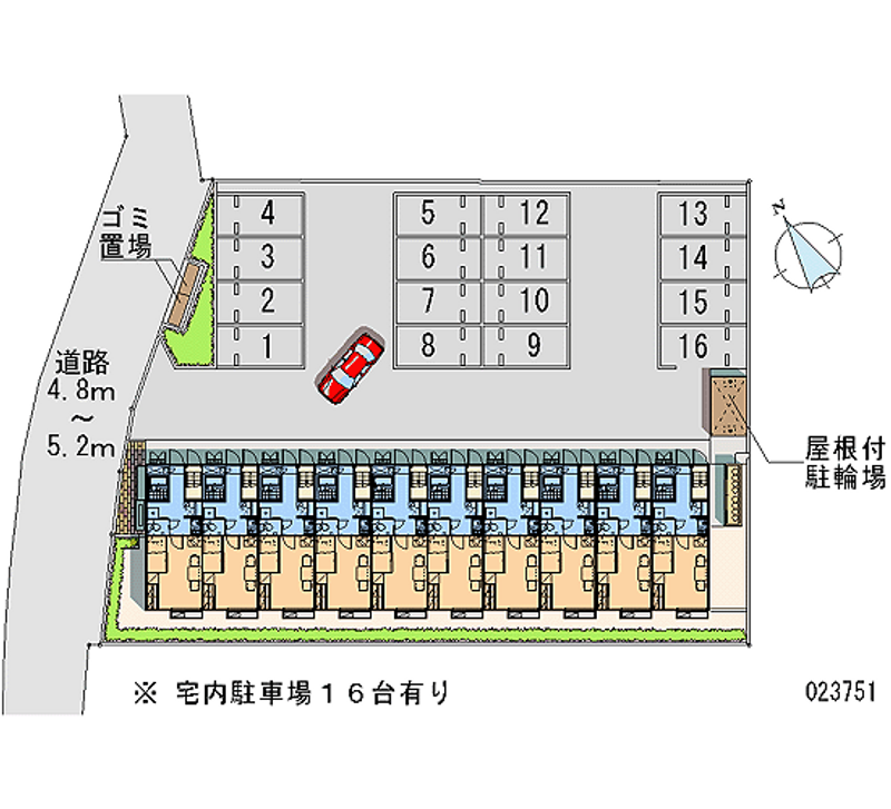 レオパレス赤堀 月極駐車場