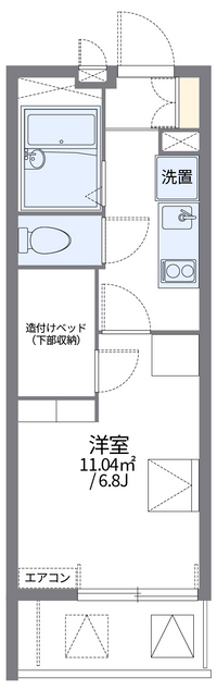 レオパレスまつばら 間取り図