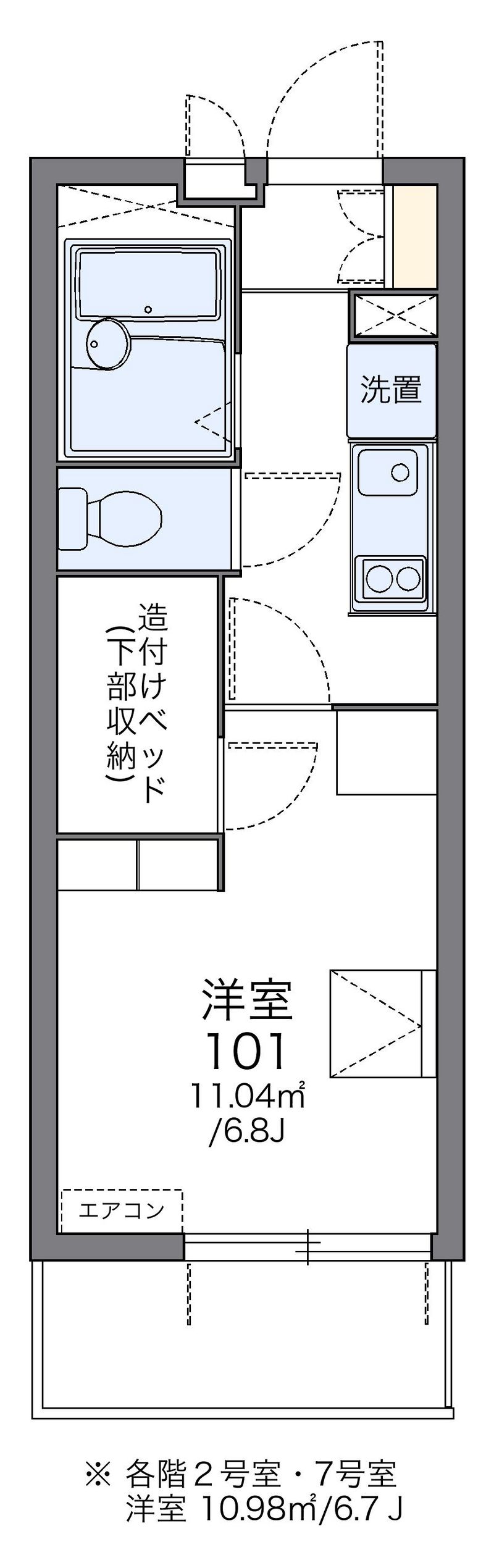 レオパレスグレース石橋 間取図