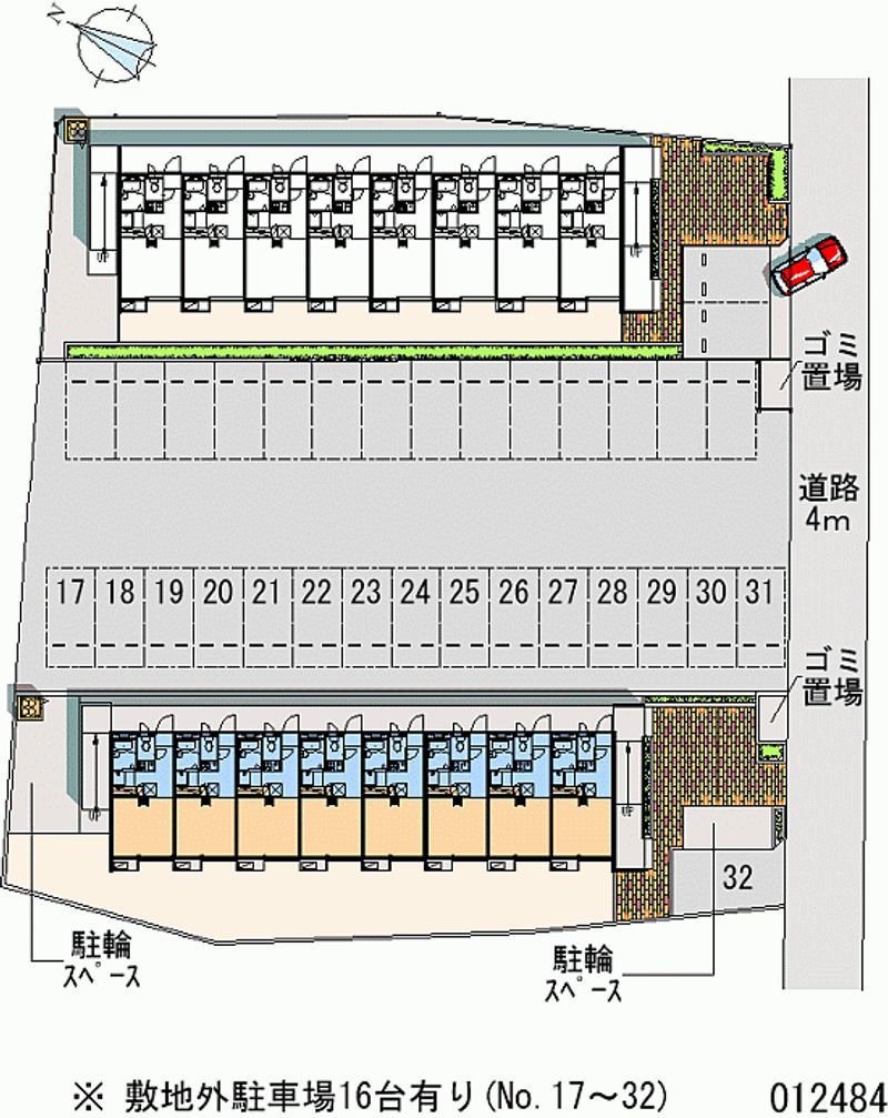 レオパレスアムールＢ 月極駐車場