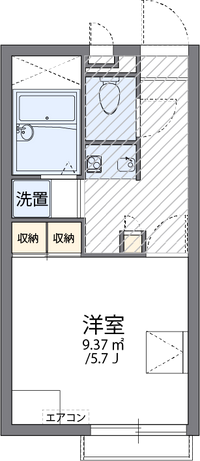 レオパレスＭＩＬＥ　桑南 間取り図