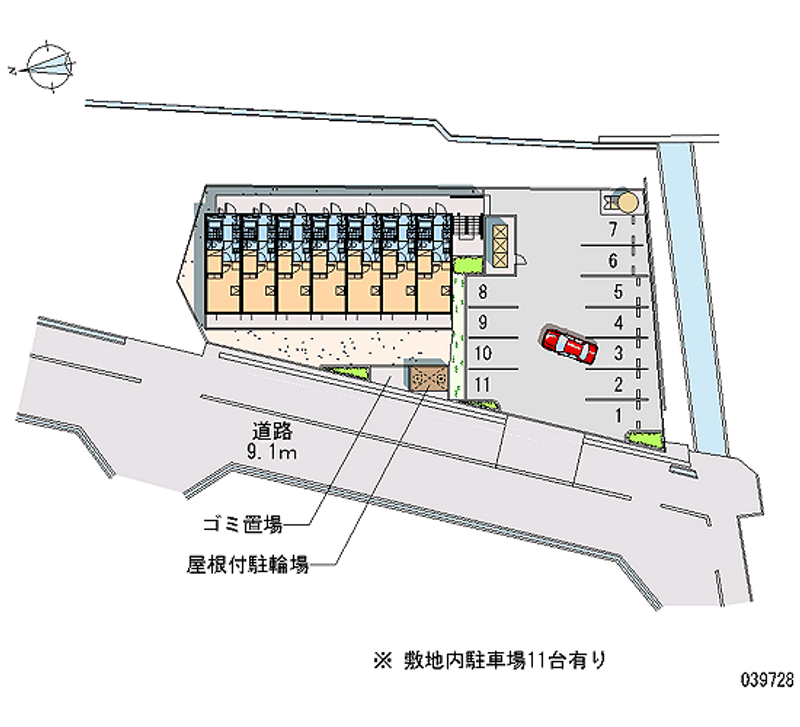 レオパレス青空 区画図