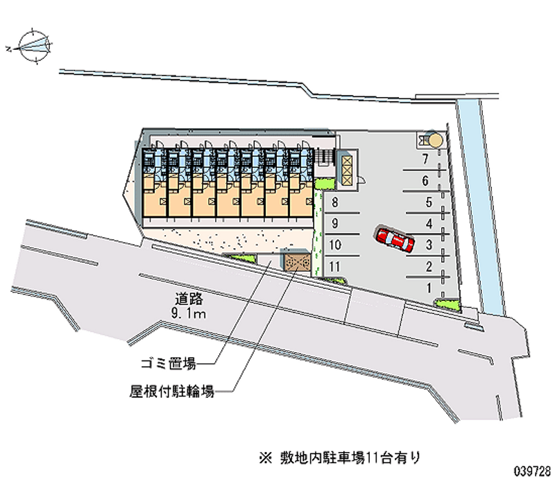 レオパレス青空 月極駐車場