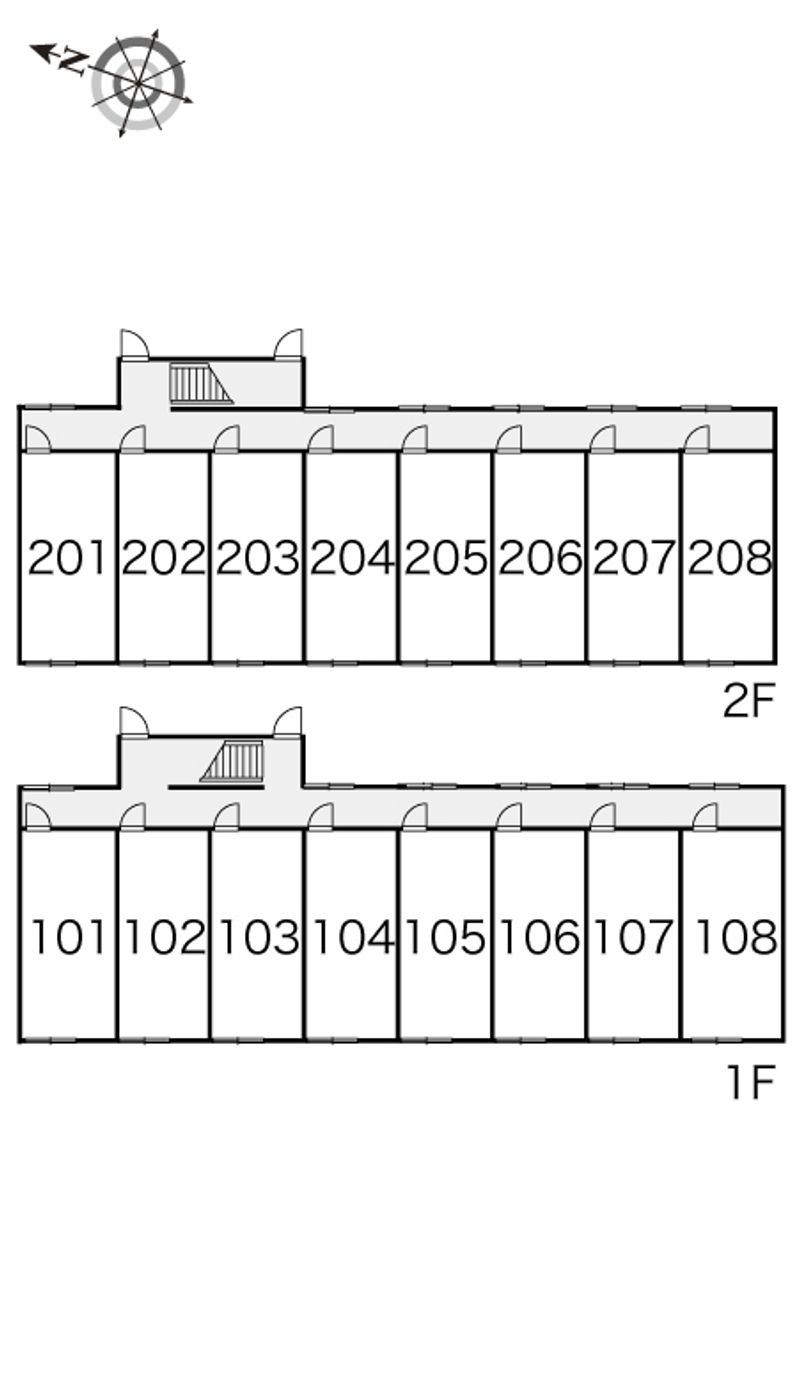 レオパレスエトワール 間取配置図