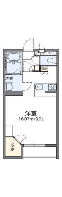 レオパレスルミエールⅡ 間取り図