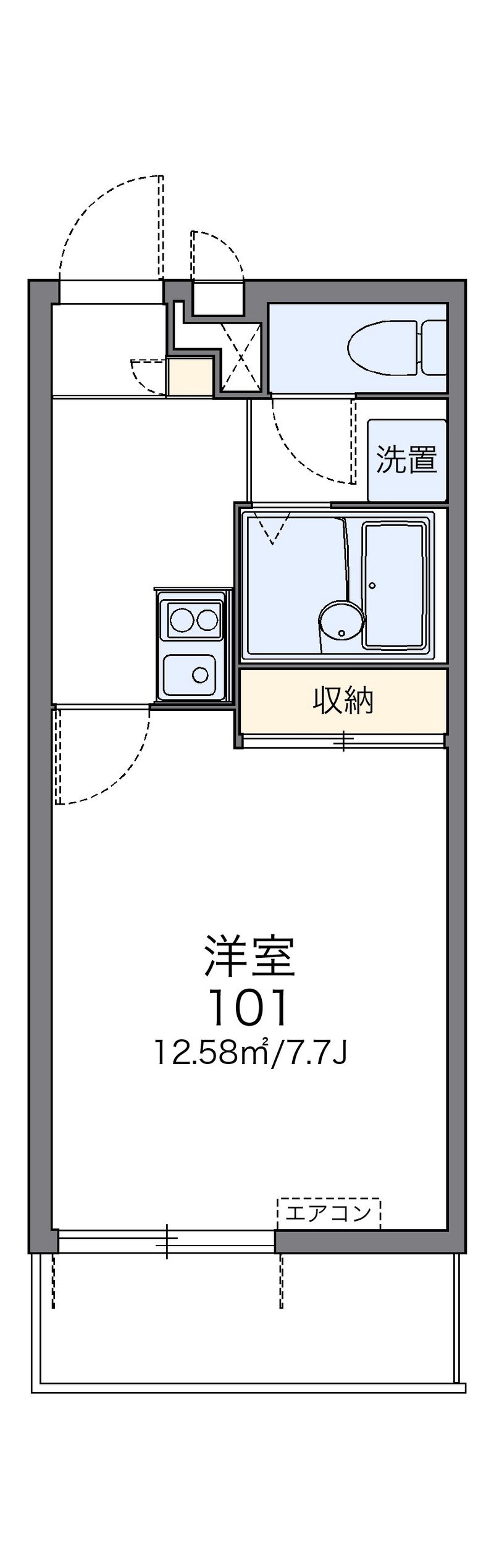 レオパレスミツハウス　ペンタ 間取図