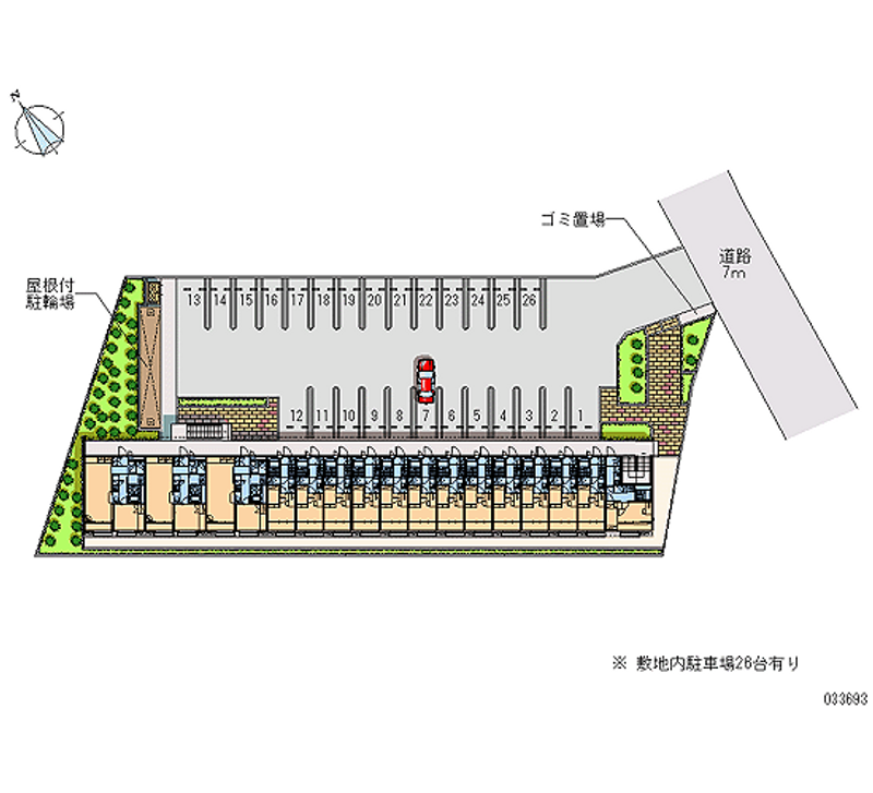 レオパレスフォレスト小倉 月極駐車場