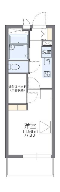 レオパレスプランタンⅡ 間取り図