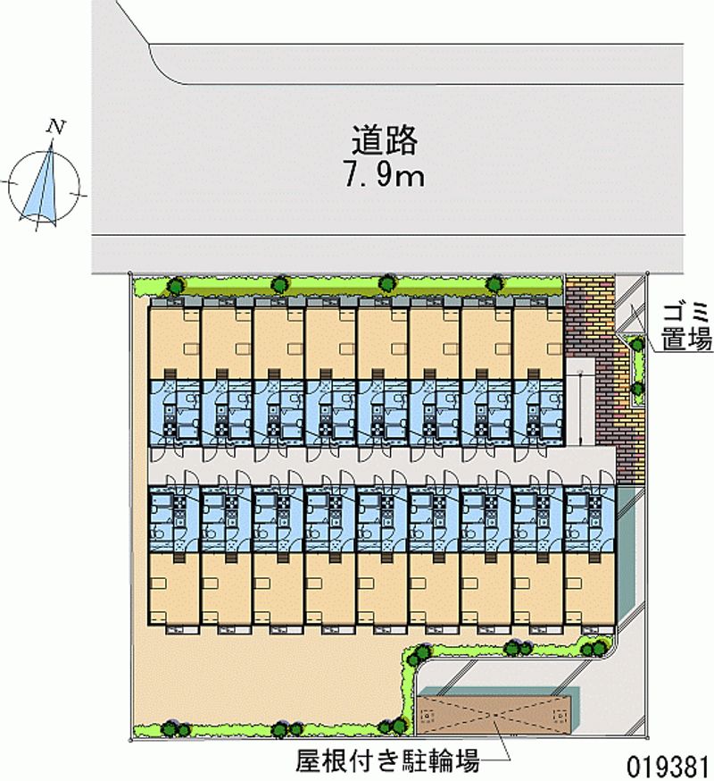 レオパレスことぶき 区画図