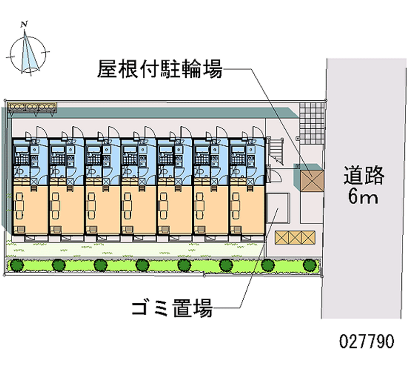 レオパレスレガーロ 区画図