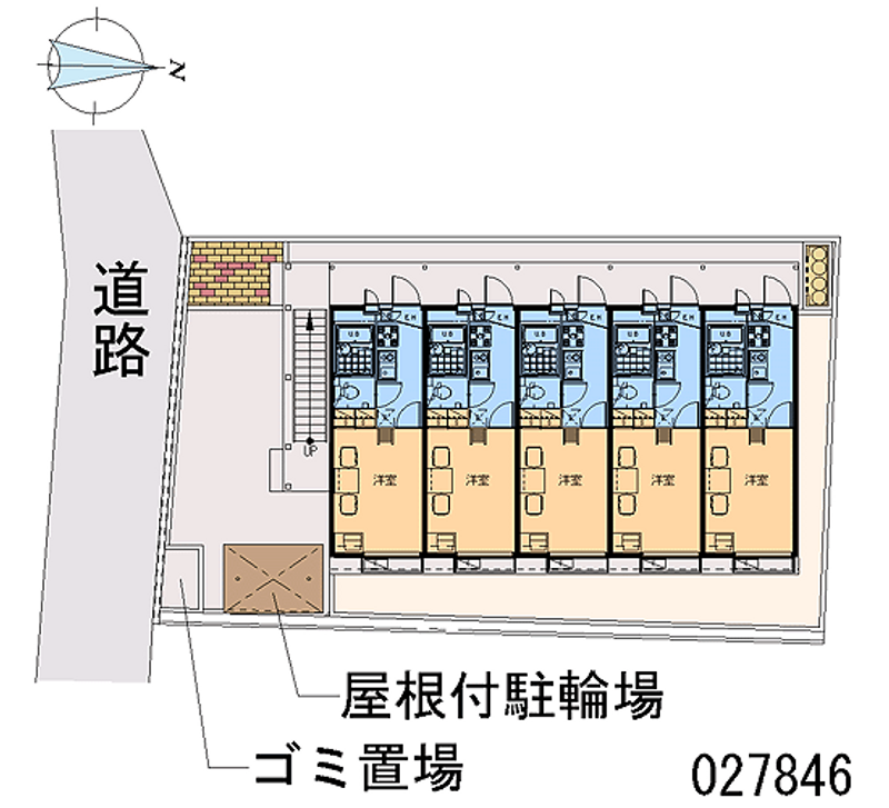 レオパレス文の里Ｊ＆Ｋ 区画図