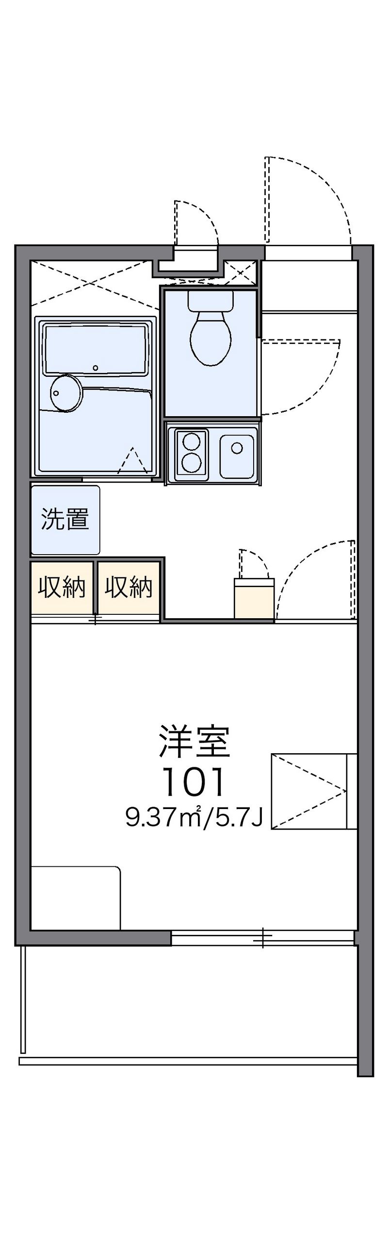 レオパレス羽邑 間取図
