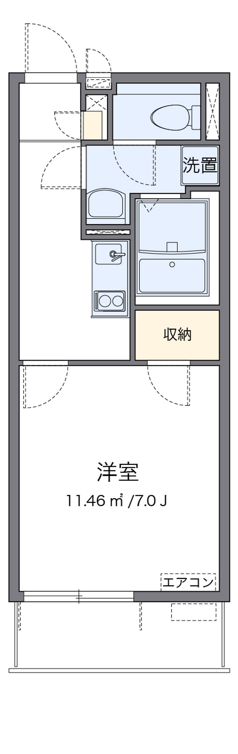 クレイノＺＵＫＡ 間取り