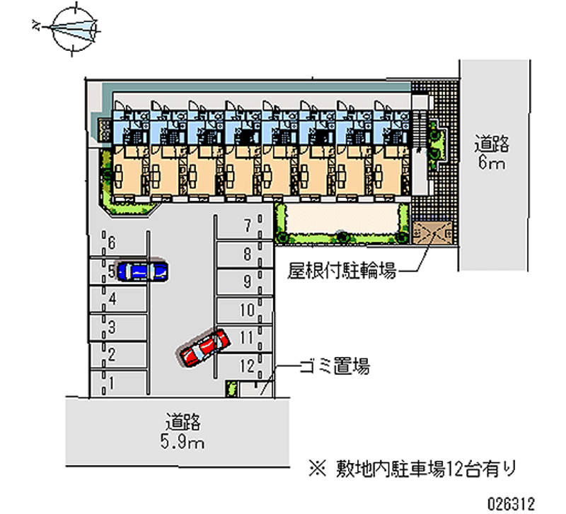 レオパレスフロンティア 月極駐車場