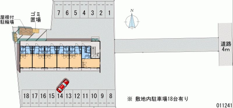 レオパレスメゾン桔梗 月極駐車場