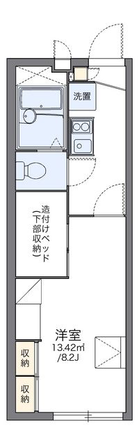 レオパレスクォリティハイツ平子 間取り図