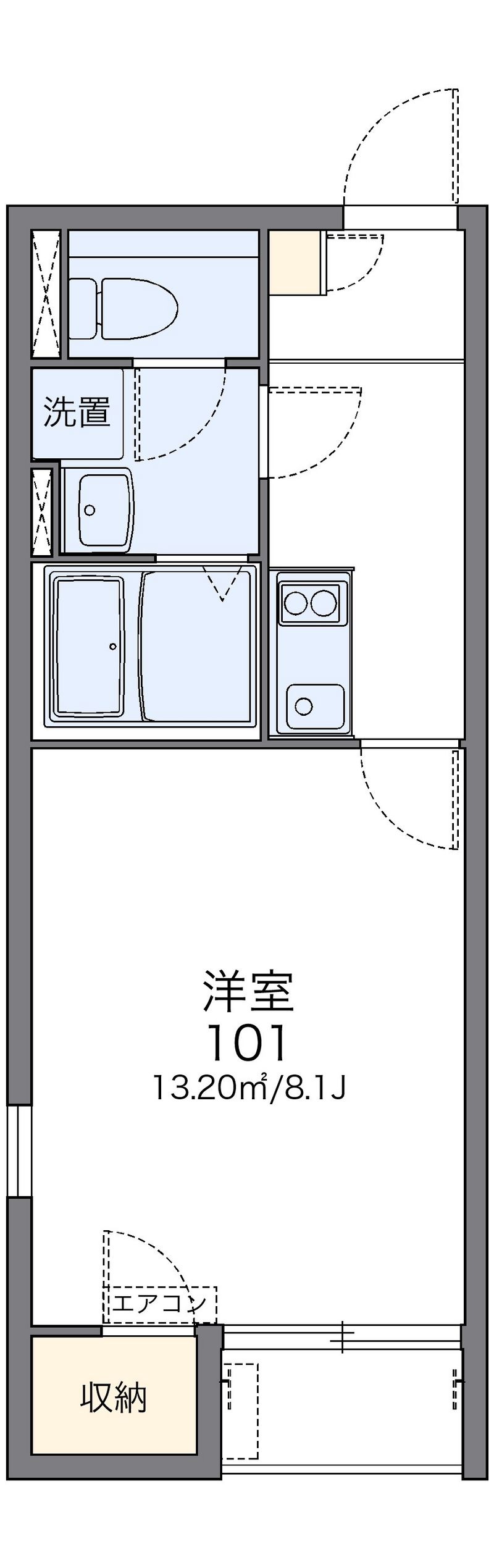 レオネクスト中土居 間取図
