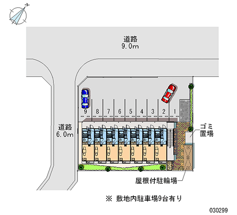 レオパレスロックルート 月極駐車場