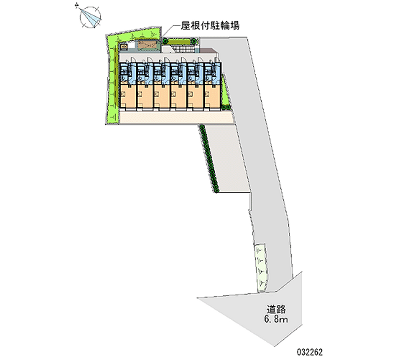 レオパレスブルーヒルズＨＫ 区画図