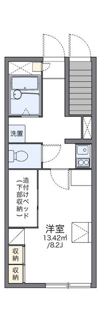 レオパレスメープル 間取り図