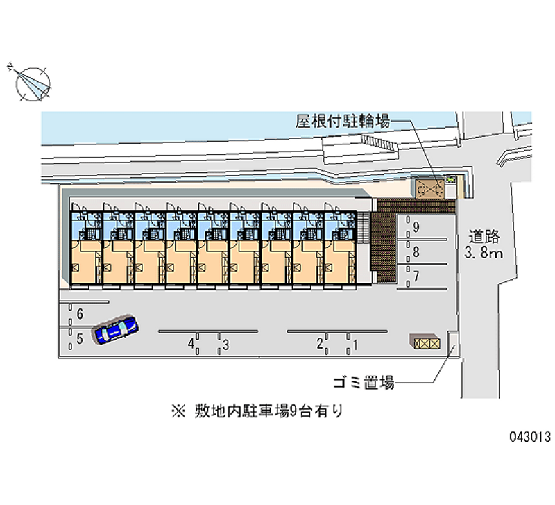 レオパレスゴールデン 月極駐車場