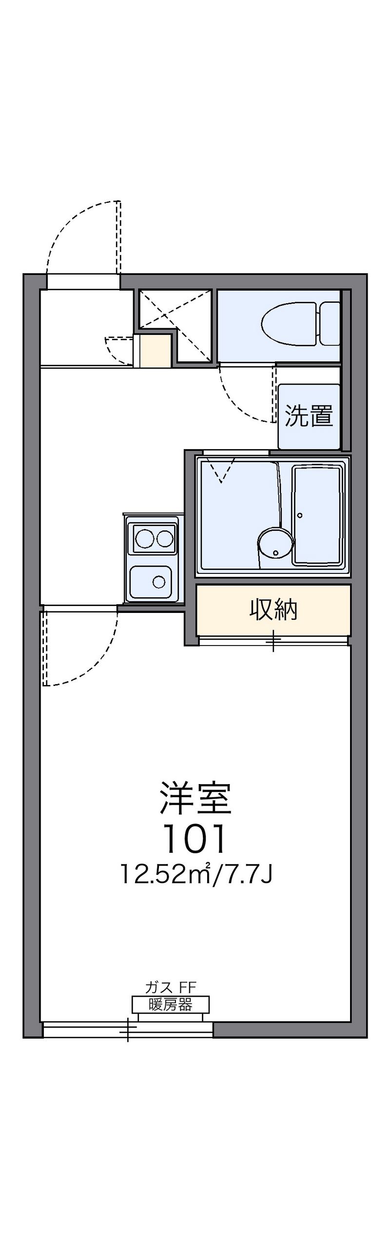 レオパレスエスポワールハイム 間取図