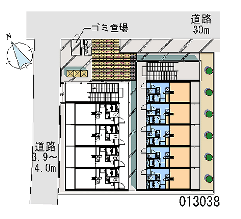 レオパレスＮＡＮＡＫＩＩ 区画図