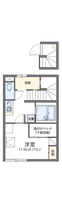 レオパレスプレアマール 間取り図