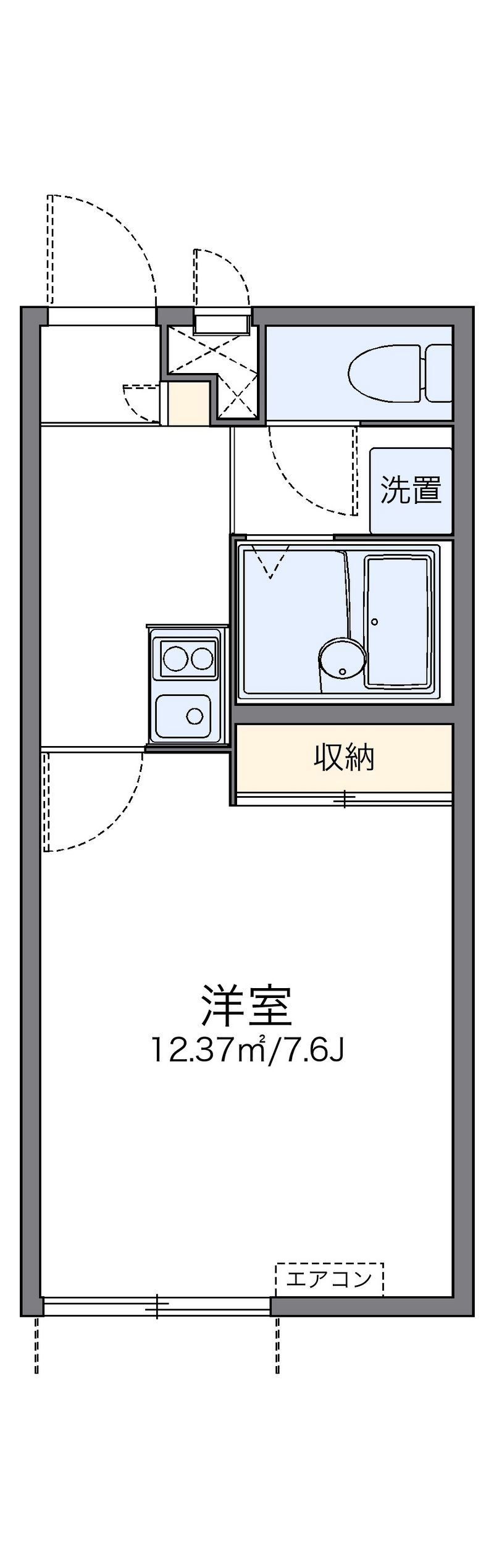 レオパレスマルミズ 間取図
