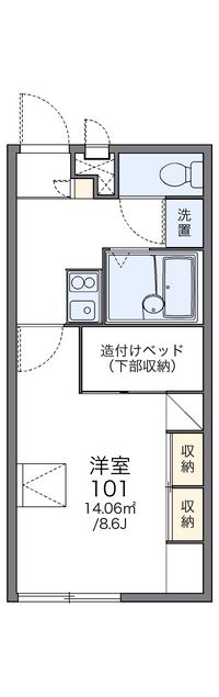 レオパレス十三 間取り図