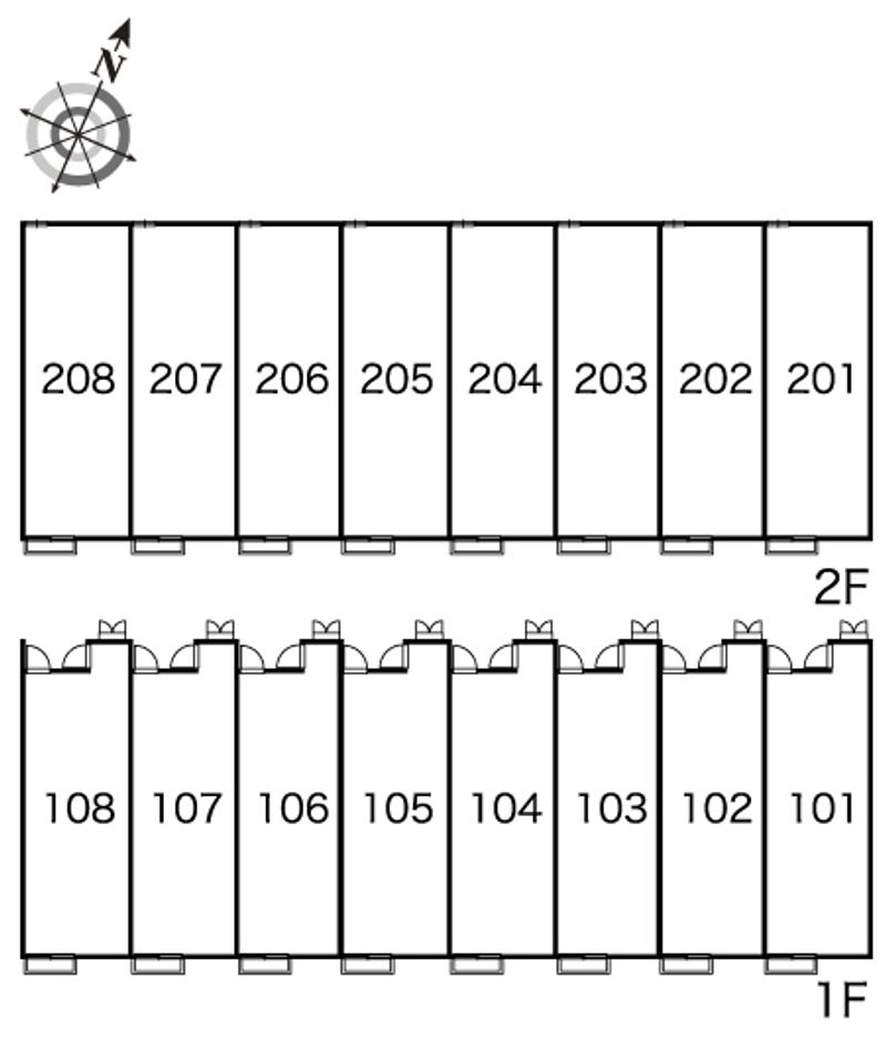 レオパレスプロヴァンス 間取配置図
