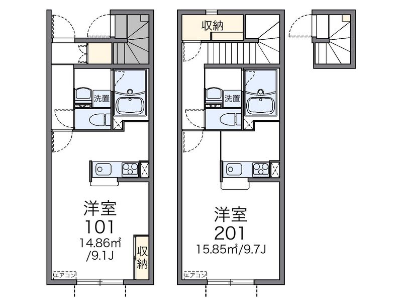 レオネクストキャピタルカトル 間取図