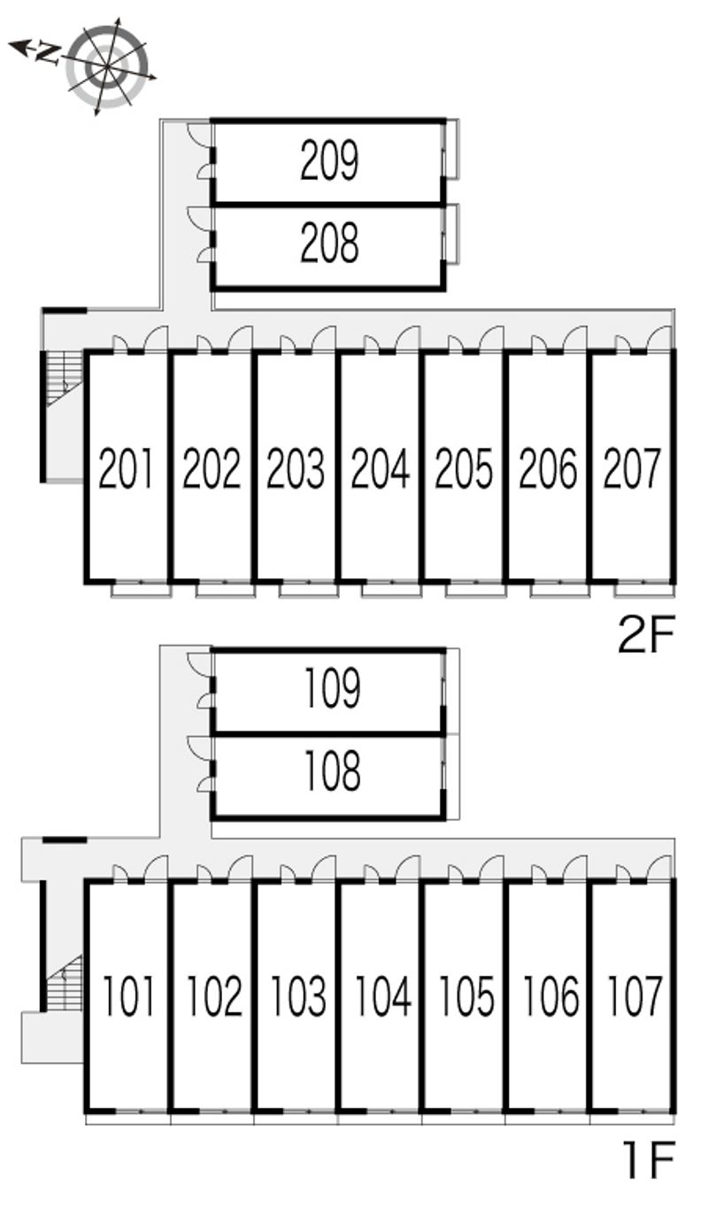 レオパレスウエストサイド 間取り配置図