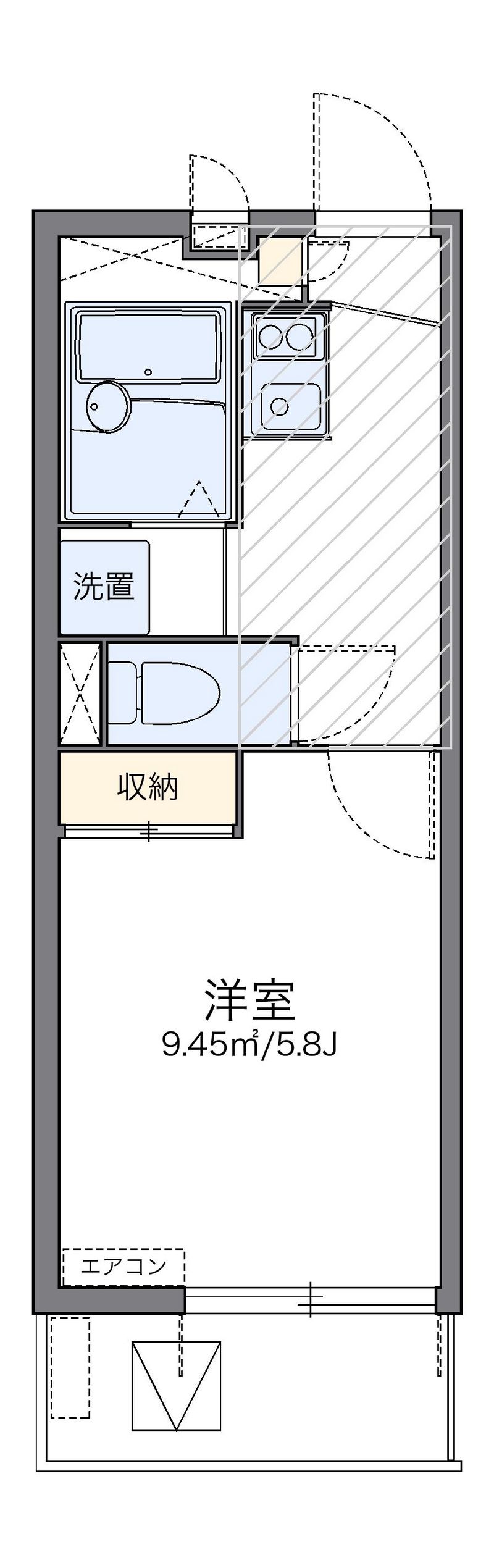 レオパレスオクシム 間取り