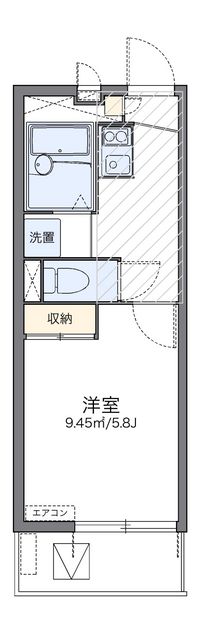 レオパレスオクシム 間取り図