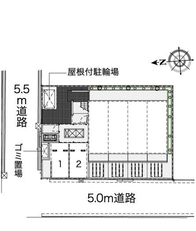 レオパレスルーブルⅡ 配置図