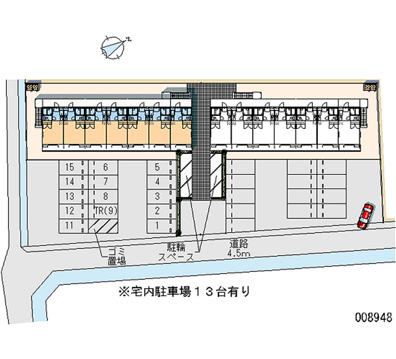 レオパレス大高Ａ 月極駐車場