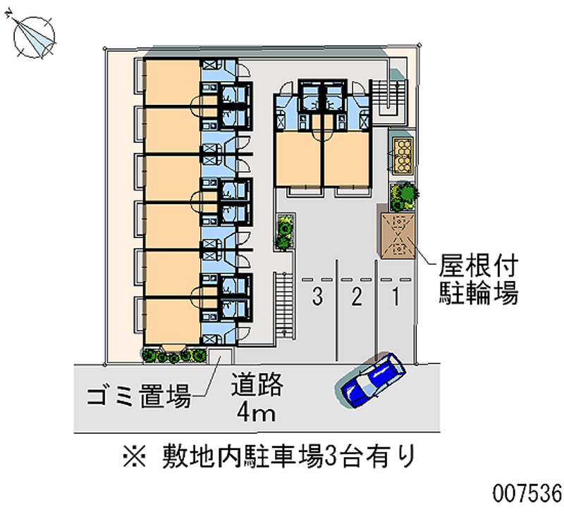 レオパレス千亀利 月極駐車場