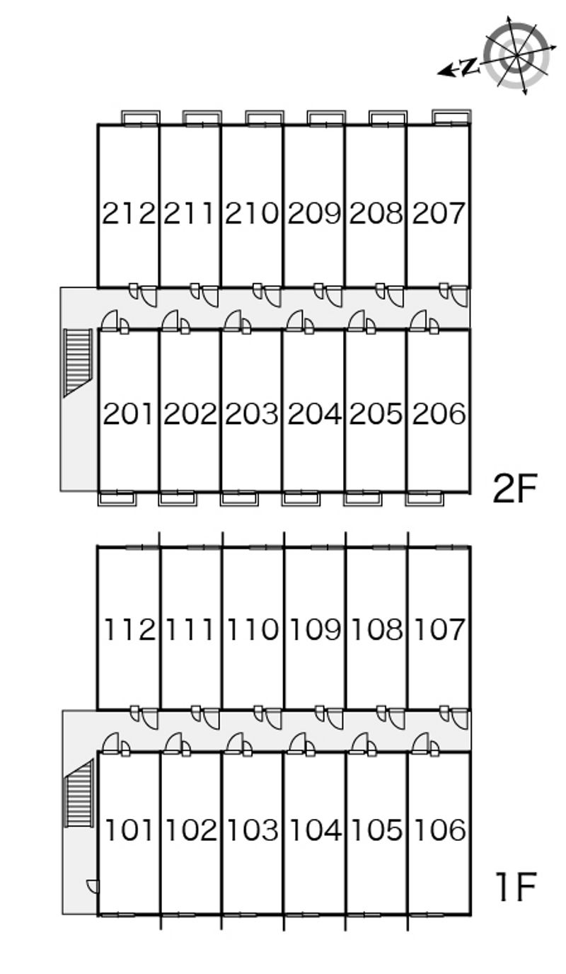 レオパレス堀田 間取配置図