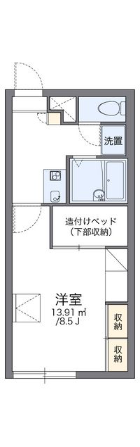 レオパレスノースシティⅡ 間取り図